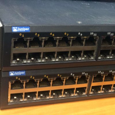 Two Juniper Network Lan Swicthes